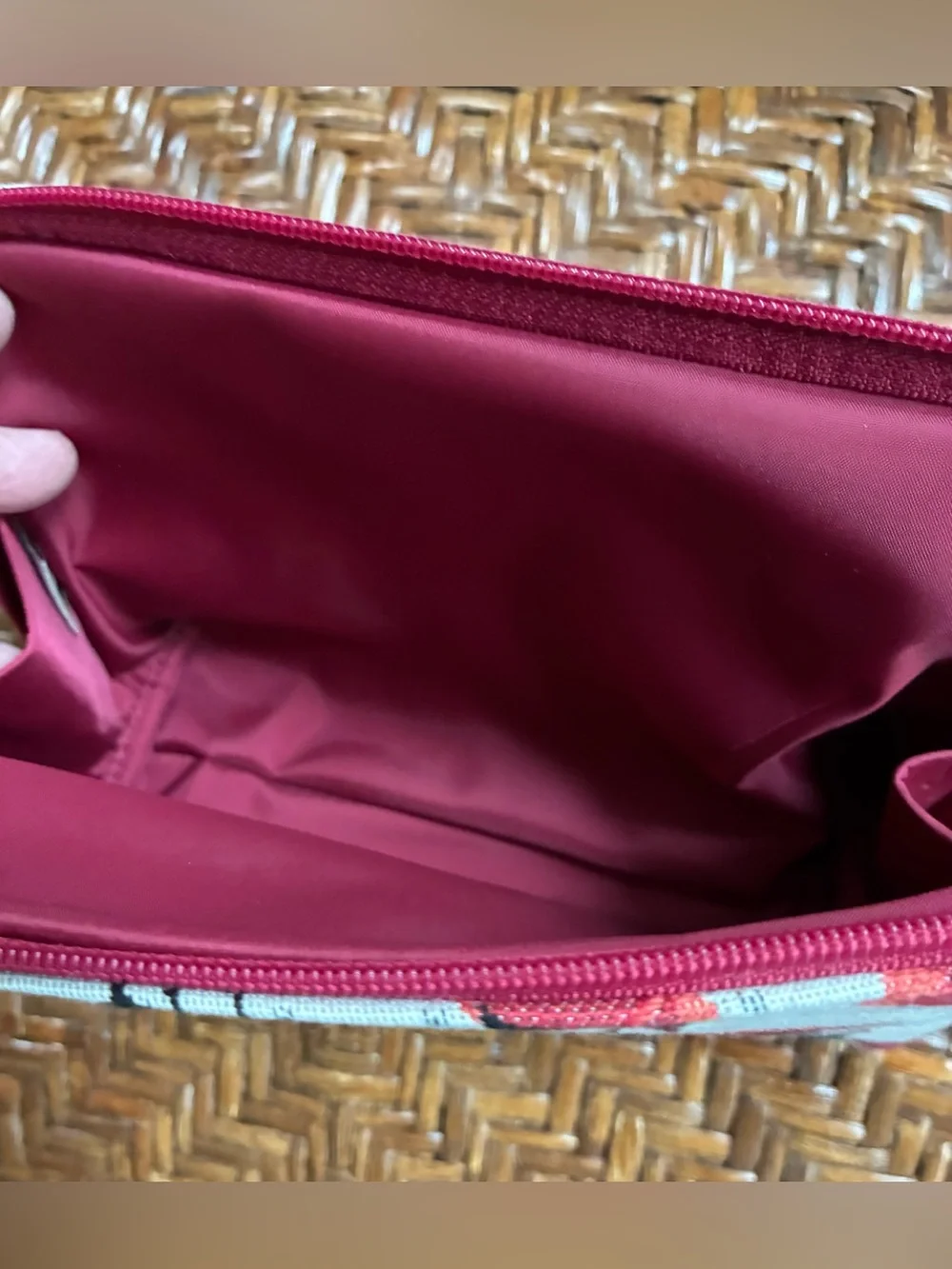 Royal Tapisserie Paris Red Poppy Cosmetic Pouch